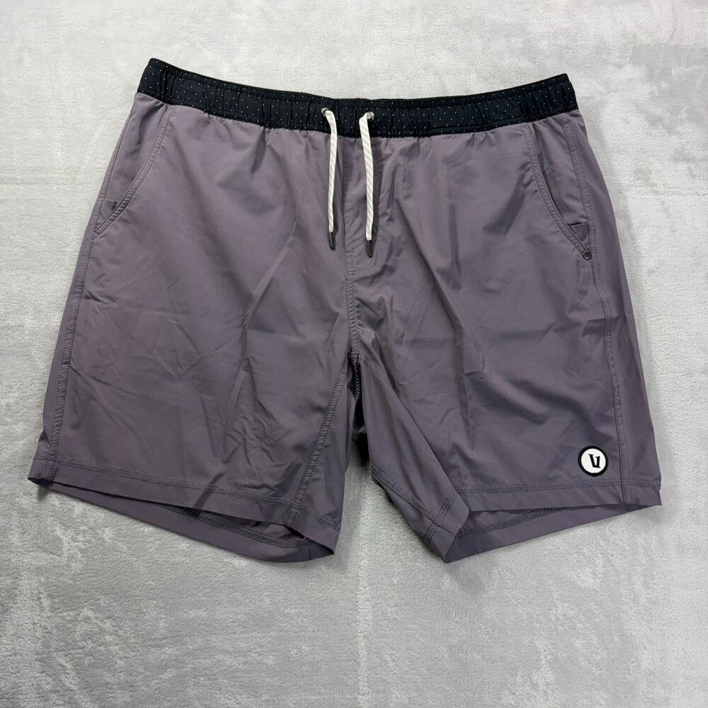 VUORI Kore Lined Shorts V302 Plum 7” Inseam Men’s 2XL Microdot Athletic